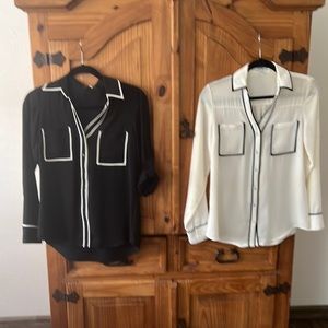 Express button down blouse
